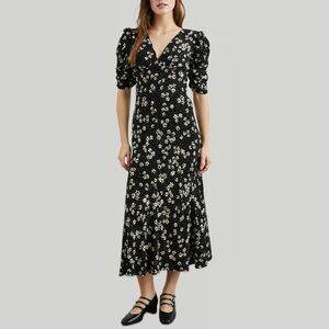 Rails Black and White Floral Dress